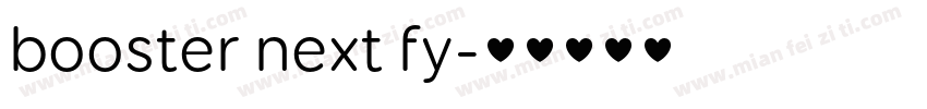 booster next fy字体转换